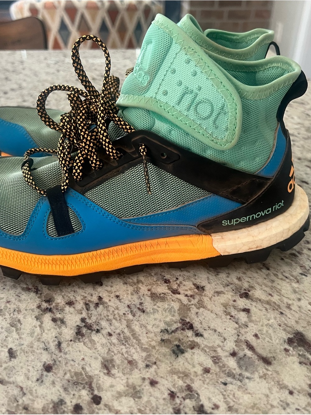 adidas Supernova Riot Mint, Blue & Orange Trail Running Shoes - Picture 2 of 7